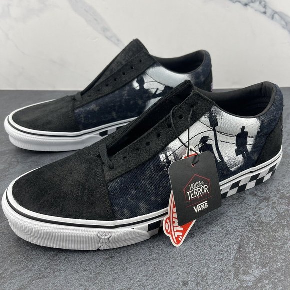 Vans House of Terror Shoes Size 10.5 Mens The Exorcist Womens 12 Off The Wall - Picture 2 of 11